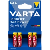 Elem AAA mikro LR03 Longlife Max Power 4 db/csomag, Varta 