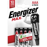 Elem AAA mikro LR03 Max 4 db/csomag, Energizer