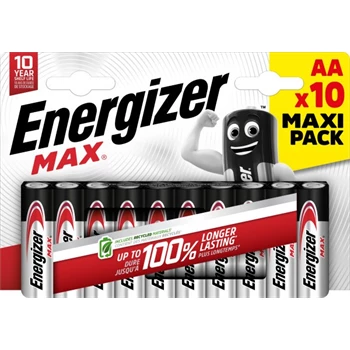 Elem AA ceruza LR06 Max 10 db/csomag, Energizer
