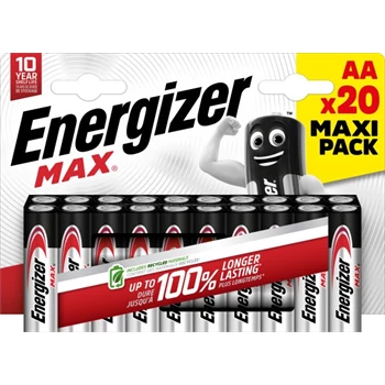 Elem AA ceruza LR06 Max 20 db/csomag, Energizer