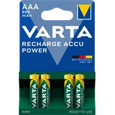 Elem tölthető akku AAA mikro 800 mAH Power 4 db/csomag, Varta 