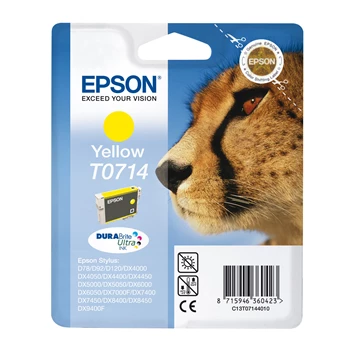 Epson T0714 tintapatron yellow ORIGINAL 
