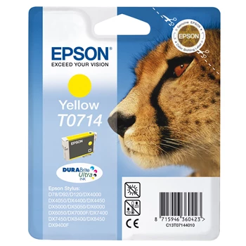 Epson T0714 tintapatron yellow ORIGINAL 