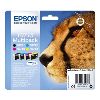 Epson T0715 tintapatron BCMY multipack ORIGINAL 