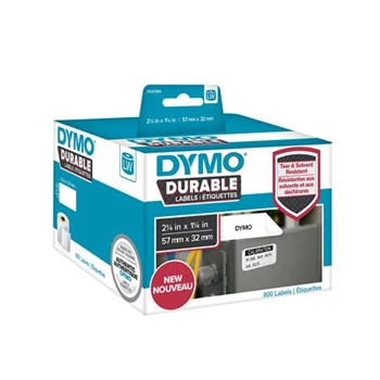 Etikett Dymo LW nyomtatóhoz 57x32mm, 800 db etikett/doboz, Original, fehér