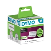 Etikett Dymo LW nyomtatóhoz 89x41mm, 300 db etikett/doboz, Original, fehér