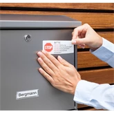 Etikett címke, 63,5 x33,9mm, időjárásálló poliészter, 24 címke/ív, 20 ív/doboz, Avery fehér