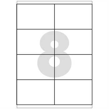 Etikett címke, 97x67,7mm, 100 lap, 8 címke/lap 