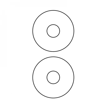 Etikett címke, CD-hez 117mm100 lap, 2 címke/lap 