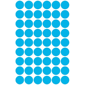 Etikett címke, o12mm, jelölésre, 54 címke/ív, 5 ív/doboz, Avery kék
