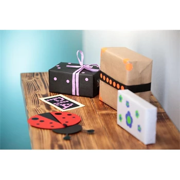 Etikett címke, o12mm, jelölésre, 54 címke/ív, 5 ív/doboz, Avery kék