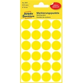 Etikett címke, o18mm, jelölésre, 24 címke/ív, 4 ív/doboz, Avery sárga