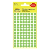 Etikett címke, o8mm, jelölésre, neon 104 címke/ív, 4 ív/doboz, Avery zöld