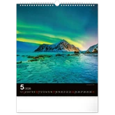 Falinaptár képes  300x340mm Aurora Borealis Realsystem 2026.