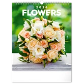 Falinaptár képes  300x340mm Flowers Realsystem 2026.