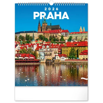 Falinaptár képes  300x340mm Prague Realsystem 2026.