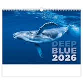 Falinaptár képes 315 × 450 mm Deep Blue Dayliner 2026.