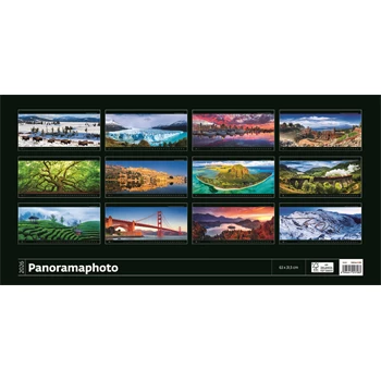 Falinaptár képes 315 × 630 mm, fehér lapokkal Panoramaphoto Dayliner 2026.