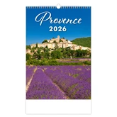 Falinaptár képes 315 x 450 mm, fehér lapokkal Provence Dayliner 2026.