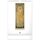 Falinaptár képes  330×460mm Alphonse Mucha  Realsystem 2026.