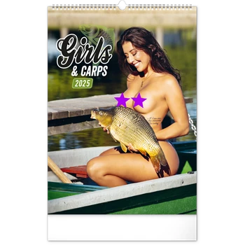 Falinaptár képes  330×460mm Girls and Carps  Realsystem 2025.