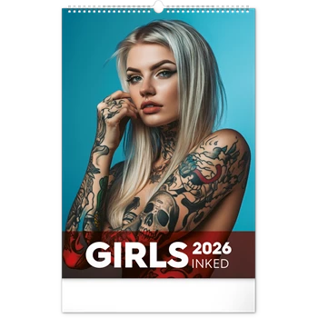 Falinaptár képes  330×460mm Inked Girls Realsystem 2026.
