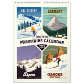 Falinaptár képes  330×460mm Travel Posters-Mountains Realsystem 2025.