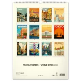 Falinaptár képes  330×460mm Travel Posters-World Cities  Realsystem 2025.