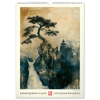 Falinaptár képes  330×460mm Vintage Posters-Japanese art Realsystem 2026.