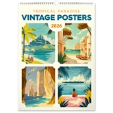 Falinaptár képes  330×460mm Vintage Posters-Tropical Paradise Realsystem 2026.