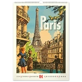 Falinaptár képes  330×460mm Vintage Posters-World Cities Realsystem 2026.
