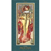 Falinaptár képes 420 × 560 mm, fehér lapokkal Alfons Mucha Dayliner 2026.