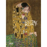 Falinaptár képes 420 × 560 mm, fehér lapokkal Gustav Klimt Dayliner 2026.
