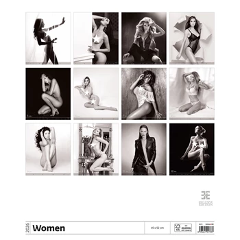 Falinaptár képes 450 × 520 mm, fehér lapokkal Women Dayliner 2026.