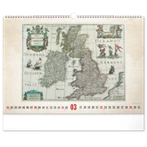 Falinaptár képes  480×330mm Antique Maps Realsystem 2026.
