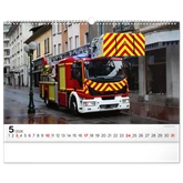 Falinaptár képes  480×330mm Fire Trucks Realsystem 2026.