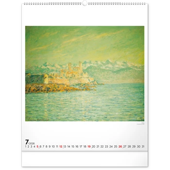 Falinaptár képes  480×560mm Claude Monet  Realsystem 2026.