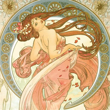 Falinaptár képes lemeznaptár 300x300mm, Alphonse Mucha Realsystem 2026.