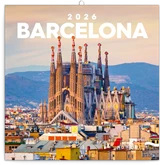 Falinaptár képes lemeznaptár 300x300mm, Barcelona Realsystem 2026.
