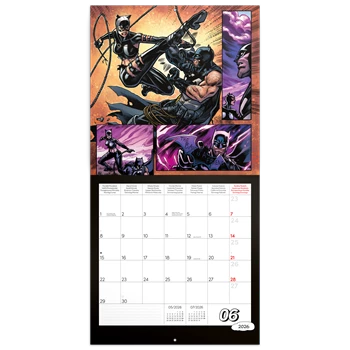 Falinaptár képes lemeznaptár 300x300mm, Batman ComicsRealsystem 2026.