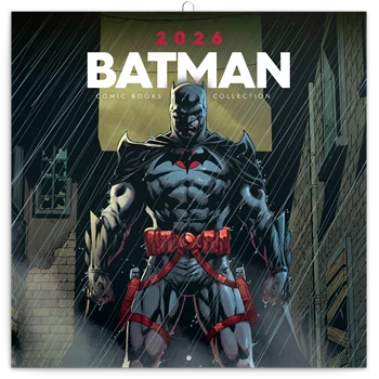 Falinaptár képes lemeznaptár 300x300mm, Batman ComicsRealsystem 2026.