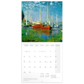 Falinaptár képes lemeznaptár 300x300mm, Claude Monet Realsystem 2026.