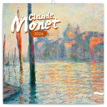 Falinaptár képes lemeznaptár 300x300mm, Claude Monet Realsystem 2026.