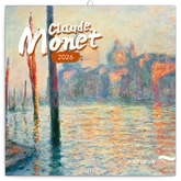 Falinaptár képes lemeznaptár 300x300mm, Claude Monet Realsystem 2026.