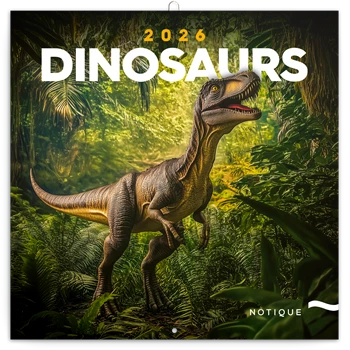Falinaptár képes lemeznaptár 300x300mm, Dinosaurs Realsystem 2026.