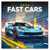 Falinaptár képes lemeznaptár 300x300mm, Fast Cars Realsystem 2026.