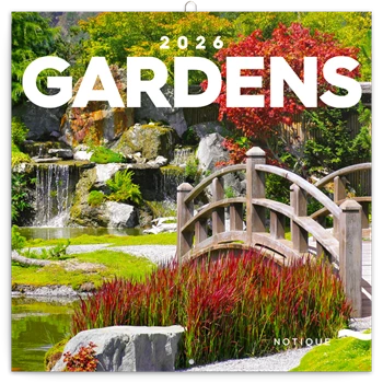 Falinaptár képes lemeznaptár 300x300mm, Gardens Realsystem 2026.
