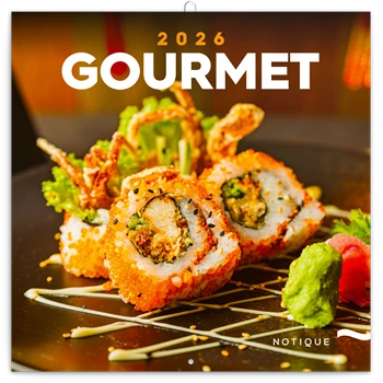 Falinaptár képes lemeznaptár 300x300mm, Gourmet Realsystem 2026.
