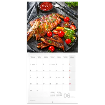 Falinaptár képes lemeznaptár 300x300mm, Gourmet Realsystem 2026.