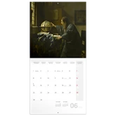 Falinaptár képes lemeznaptár 300x300mm, Johannes Vermeer Realsystem 2026.